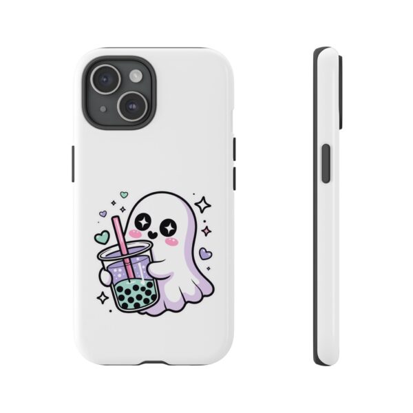 17486665281303913305_2048.jpeg Cute Ghost Boba Phone Case – Kawaii Bubble Tea Ghost Cover | Spooky Cute Aesthetic Case