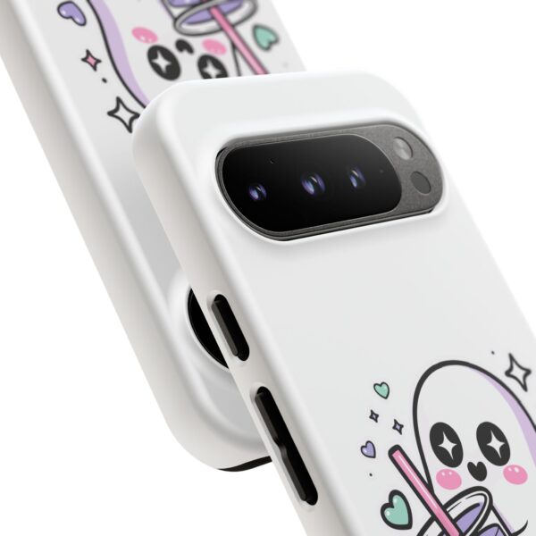 17619296035950468843_2048.jpeg Cute Ghost Boba Phone Case – Kawaii Bubble Tea Ghost Cover | Spooky Cute Aesthetic Case