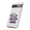 Pastel Goth Teddy Bear Phone Case – Creepy Cute Winged Bear with Scythe | Kawaii Goth Aesthetic Case
