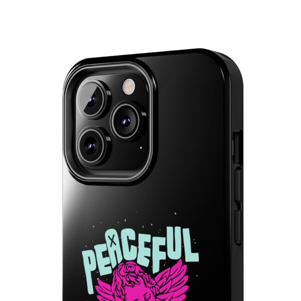 Peaceful Mind Angel Graphic iPhone Case – Chamuel Celestial Art | Angelcore Aesthetic