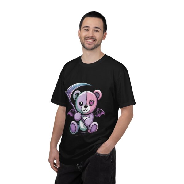 Pastel Goth Teddy Bear T-Shirt – Cute Dark Aesthetic Bear with Scythe | Creepy Cute Kawaii Goth Graphic