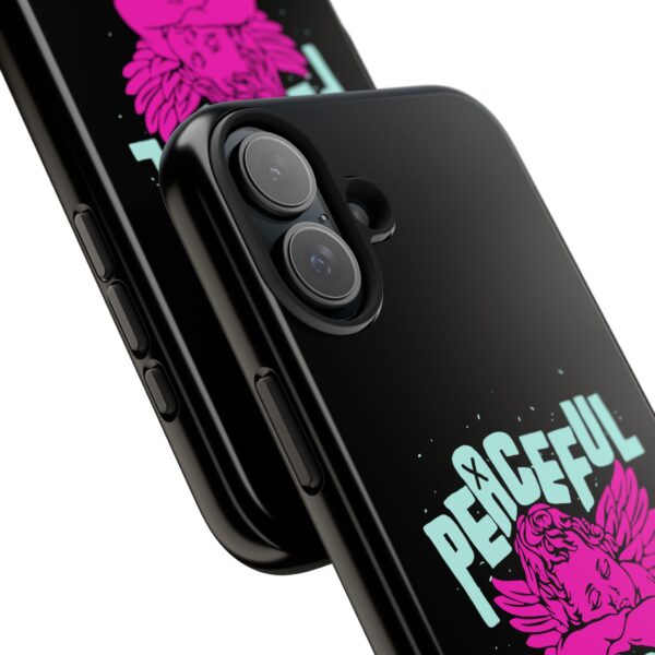 Peaceful Mind Angel Graphic iPhone Case – Chamuel Celestial Art | Angelcore Aesthetic