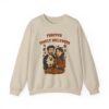 Halloween Family Sweatshirt — “Furever Family Halloween” Couple & Dog Pumpkin Crewneck
