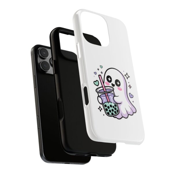 18278991317206949609_2048.jpeg Cute Ghost Boba Phone Case – Kawaii Bubble Tea Ghost Cover | Spooky Cute Aesthetic Case