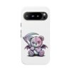 Pastel Goth Teddy Bear Phone Case – Creepy Cute Winged Bear with Scythe | Kawaii Goth Aesthetic Case