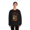 Halloween Family Sweatshirt — “Furever Family Halloween” Couple & Dog Pumpkin Crewneck