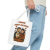 Halloween Dog Tote Bag — Dog Lover “Furever Family Halloween” Autumn Pumpkin Pet Tote