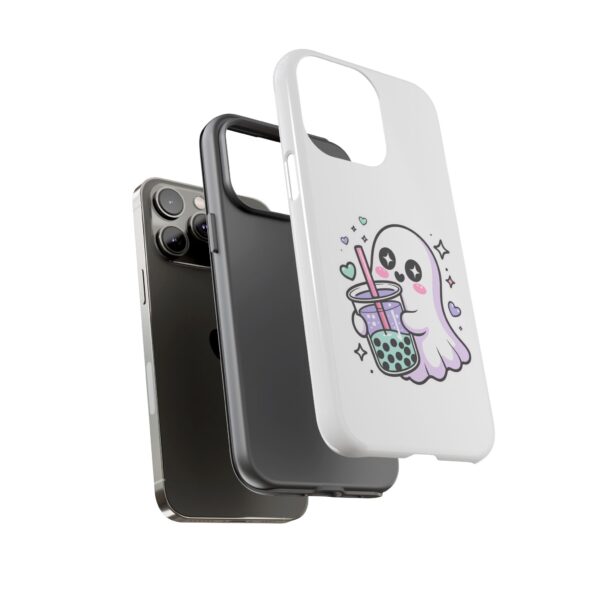 2386452088514712103_2048.jpeg Cute Ghost Boba Phone Case – Kawaii Bubble Tea Ghost Cover | Spooky Cute Aesthetic Case