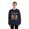 Funny Dog Halloween Sweatshirt – Happy Howl-O-Ween Dog Costume Graphic Sweatshirt | Cute Dog Halloween Party Sweatshirt