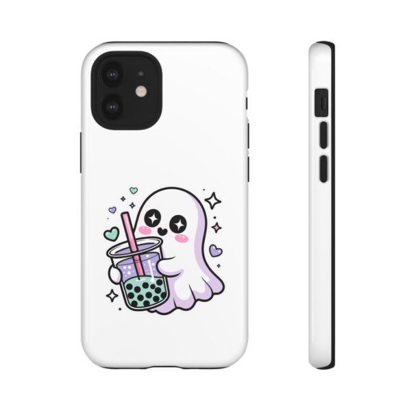2549561505935264919_2048.jpeg Cute Ghost Boba Phone Case – Kawaii Bubble Tea Ghost Cover | Spooky Cute Aesthetic Case