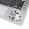 Cute Ghost Boba Sticker – Kawaii Bubble Tea Ghost Vinyl Decal | Spooky Cute Aesthetic