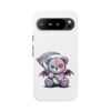 Pastel Goth Teddy Bear Phone Case – Creepy Cute Winged Bear with Scythe | Kawaii Goth Aesthetic Case