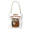 Halloween Dog Tote Bag — Dog Lover “Furever Family Halloween” Autumn Pumpkin Pet Tote