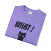 Funny Cat Graphic Tee – Spilled Coffee “What..” Shirt | Cute Cat Meme T-Shirt | Aesthetic Streetwear