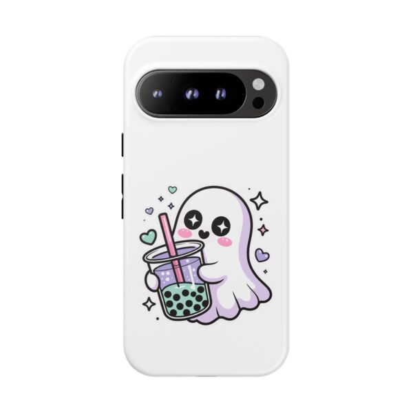 3277661059951260385_2048.jpeg Cute Ghost Boba Phone Case – Kawaii Bubble Tea Ghost Cover | Spooky Cute Aesthetic Case