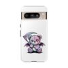 Pastel Goth Teddy Bear Phone Case – Creepy Cute Winged Bear with Scythe | Kawaii Goth Aesthetic Case