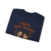 Halloween Family Sweatshirt — “Furever Family Halloween” Couple & Dog Pumpkin Crewneck