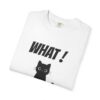 Funny Cat Graphic Tee – Spilled Coffee “What..” Shirt | Cute Cat Meme T-Shirt | Aesthetic Streetwear
