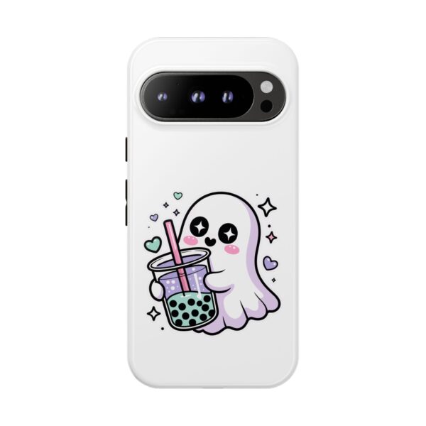 3571787635133683880_2048.jpeg Cute Ghost Boba Phone Case – Kawaii Bubble Tea Ghost Cover | Spooky Cute Aesthetic Case