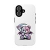 Pastel Goth Teddy Bear Phone Case – Creepy Cute Winged Bear with Scythe | Kawaii Goth Aesthetic Case