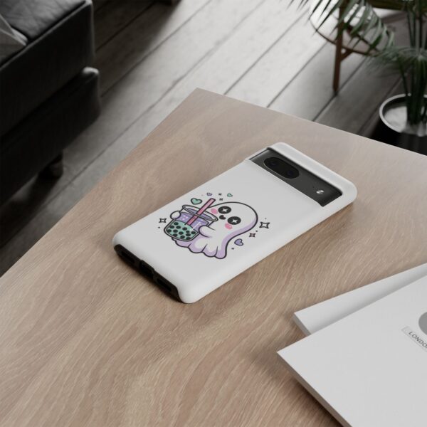 3620898890120665256_2048.jpeg Cute Ghost Boba Phone Case – Kawaii Bubble Tea Ghost Cover | Spooky Cute Aesthetic Case