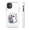 3717680369724541210_2048.jpeg Cute Ghost Boba Phone Case – Kawaii Bubble Tea Ghost Cover | Spooky Cute Aesthetic Case
