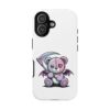 Pastel Goth Teddy Bear Phone Case – Creepy Cute Winged Bear with Scythe | Kawaii Goth Aesthetic Case