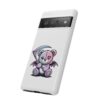 Pastel Goth Teddy Bear Phone Case – Creepy Cute Winged Bear with Scythe | Kawaii Goth Aesthetic Case