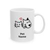Cat & Dog Doodle Ceramic Mug – Cute Pet Faces Coffee Cup (11oz, 15oz)