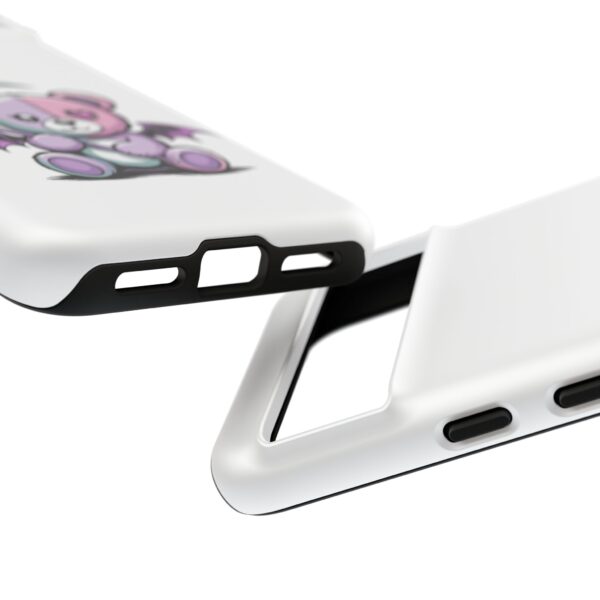 Pastel Goth Teddy Bear Phone Case – Creepy Cute Winged Bear with Scythe | Kawaii Goth Aesthetic Case