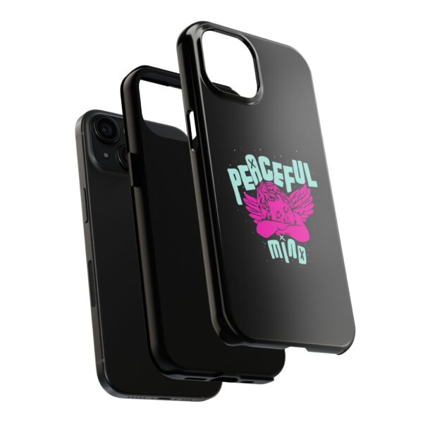 Peaceful Mind Angel Graphic iPhone Case – Chamuel Celestial Art | Angelcore Aesthetic