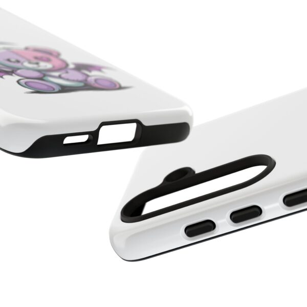 Pastel Goth Teddy Bear Phone Case – Creepy Cute Winged Bear with Scythe | Kawaii Goth Aesthetic Case
