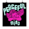 Retro Angel Poster – Pastel Aesthetic Angelcore Wall Art | Cute Vintage Angel Room Decor
