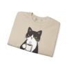 463151348411329241_2048.jpeg Funny Cat Coffee Sweatshirt – Coffee Because Murder Is Wrong | Sarcastic Cat Lover Graphic
