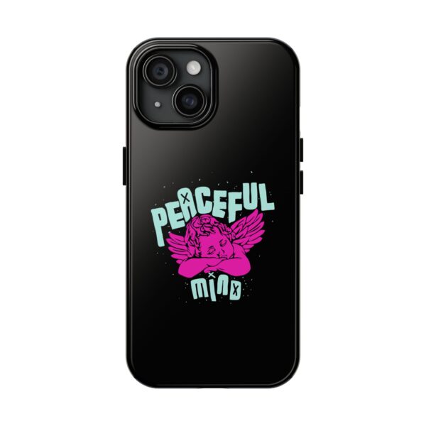 Peaceful Mind Angel Graphic iPhone Case – Chamuel Celestial Art | Angelcore Aesthetic
