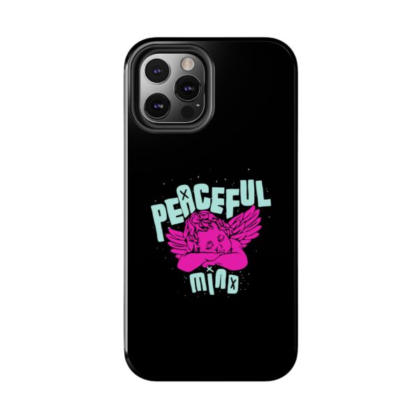 Peaceful Mind Angel Graphic iPhone Case – Chamuel Celestial Art | Angelcore Aesthetic