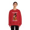 Witch Girl with Pumpkin & Dog Sweatshirt — Cute Halloween Crewneck