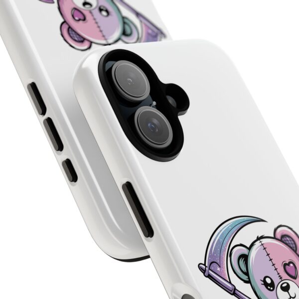 Pastel Goth Teddy Bear Phone Case – Creepy Cute Winged Bear with Scythe | Kawaii Goth Aesthetic Case