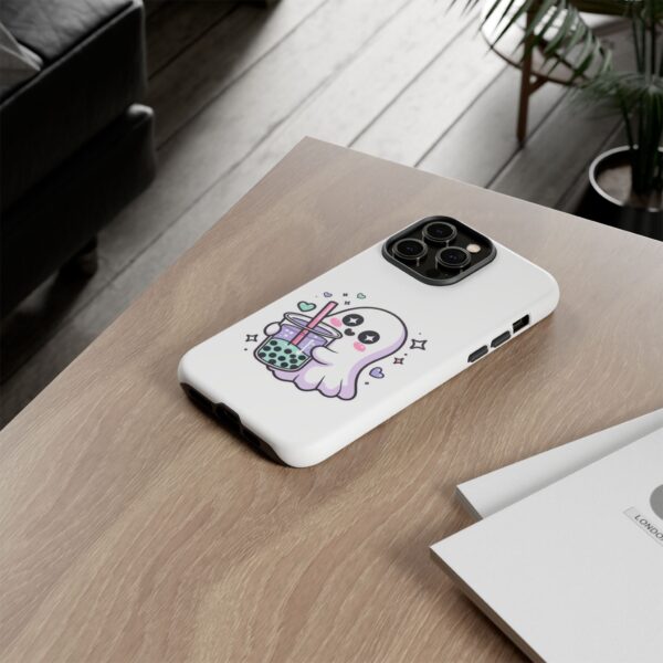 5376882223887842072_2048.jpeg Cute Ghost Boba Phone Case – Kawaii Bubble Tea Ghost Cover | Spooky Cute Aesthetic Case