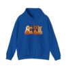Halloween Dogs Hoodie – Cute Puppies with Pumpkins & Witch Hat Sweatshirt