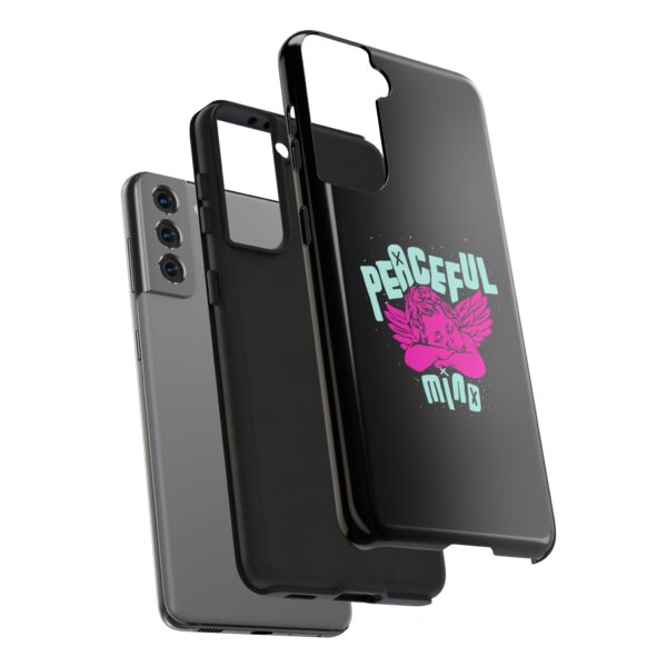 Peaceful Mind Angel Graphic iPhone Case – Chamuel Celestial Art | Angelcore Aesthetic