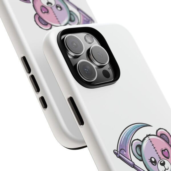 Pastel Goth Teddy Bear Phone Case – Creepy Cute Winged Bear with Scythe | Kawaii Goth Aesthetic Case