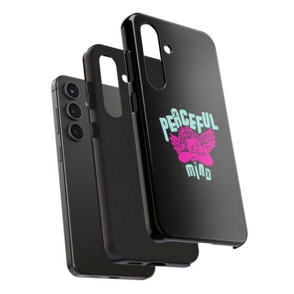 Peaceful Mind Angel Graphic iPhone Case – Chamuel Celestial Art | Angelcore Aesthetic
