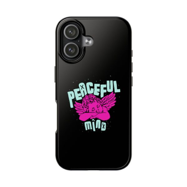Peaceful Mind Angel Graphic iPhone Case – Chamuel Celestial Art | Angelcore Aesthetic