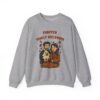 Halloween Family Sweatshirt — “Furever Family Halloween” Couple & Dog Pumpkin Crewneck