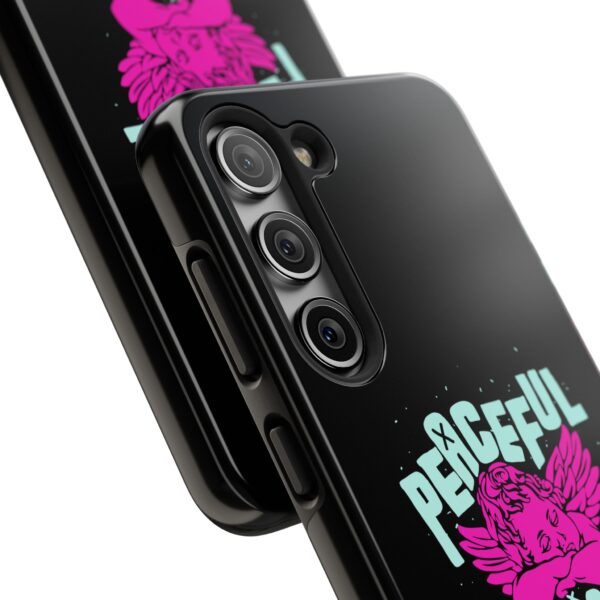 Peaceful Mind Angel Graphic iPhone Case – Chamuel Celestial Art | Angelcore Aesthetic