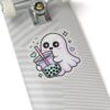 Cute Ghost Boba Sticker – Kawaii Bubble Tea Ghost Vinyl Decal | Spooky Cute Aesthetic