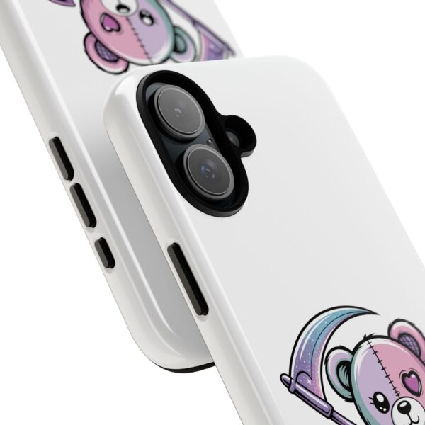 Pastel Goth Teddy Bear Phone Case – Creepy Cute Winged Bear with Scythe | Kawaii Goth Aesthetic Case