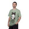 Funny Cat Coffee T-Shirt – “Coffee Because Murder Is Wrong” | Sarcastic Cat Lover Graphic Tee