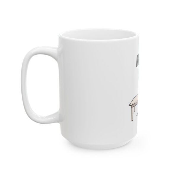 Funny Cat Coffee Mug – Spilled Coffee “What..” Cat Illustration | Cute Cat Lover Gift